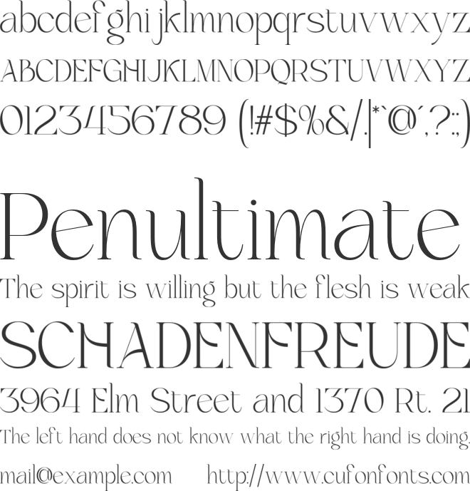 Brikelia font preview