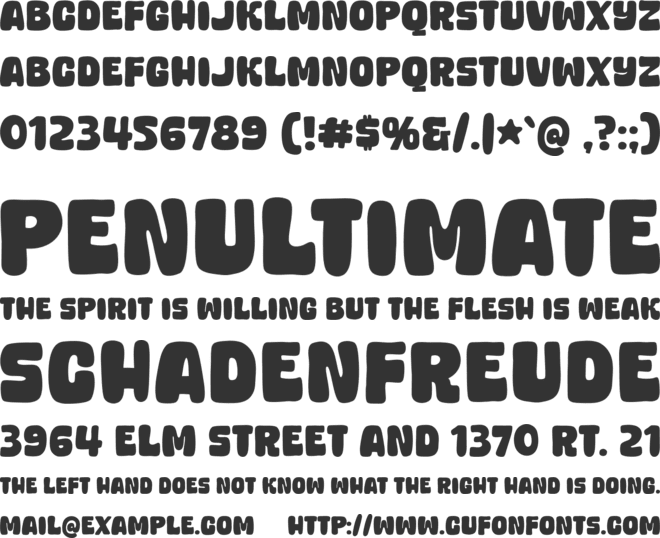 Aku Ceria font preview