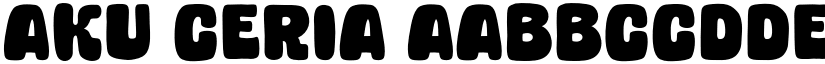 Aku Ceria font