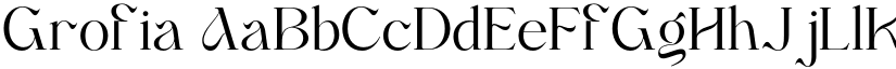 Grofia font