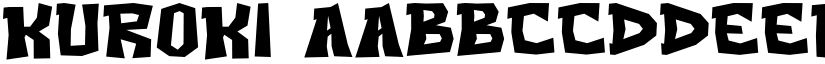 KUROKI font