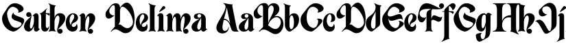 Guthen Delima font