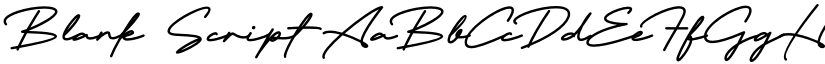 Blank Script font