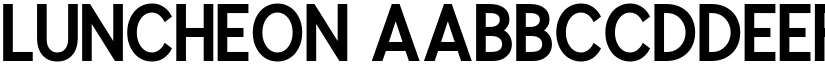 Luncheon font