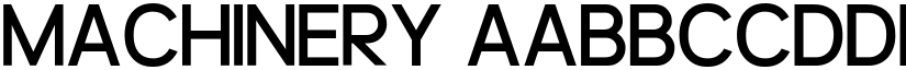 Machinery font
