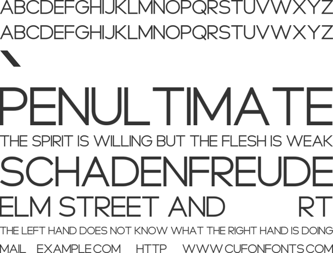 Routine font preview
