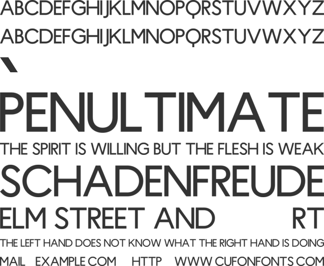 Feminous font preview