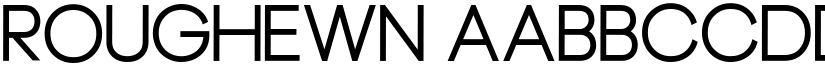 Roughewn font
