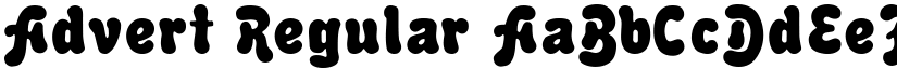 Advert Regular font