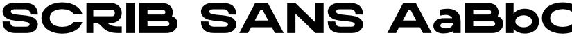SCRIB SANS font