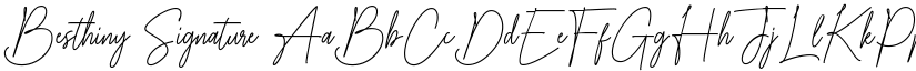 Besthiny Signature font