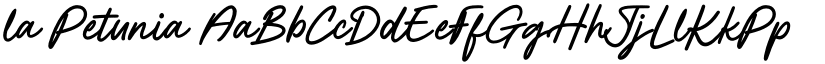 la Petunia font