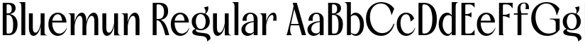 Bluemun Regular font