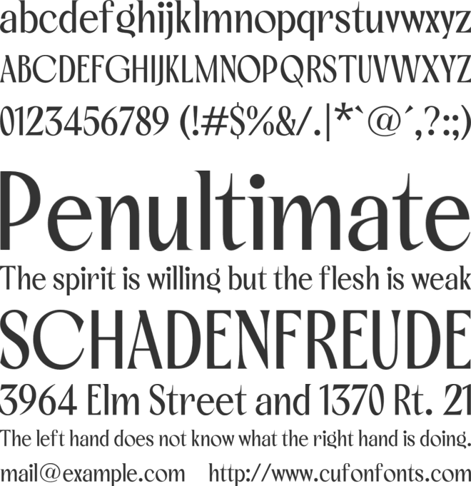 Bluemun Timeless Serif font preview