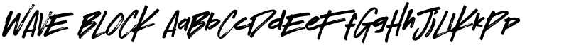WAVE BLOCK font