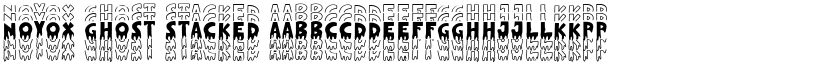Novox Ghost Stacked font