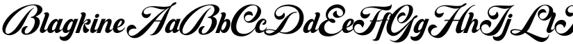 Blagkine font