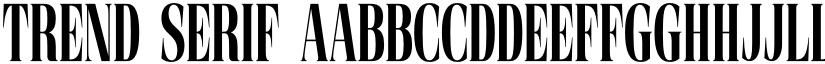 Trend Serif font
