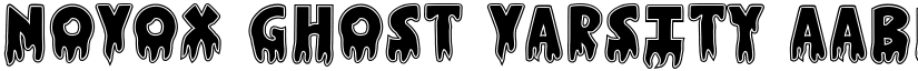 Novox Ghost Varsity font
