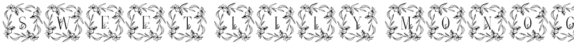 Sweet Lily Monogram font