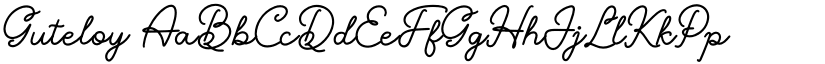 Guteloy font