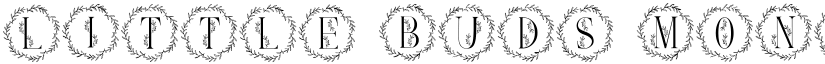 Little Buds Monogram Wreath font