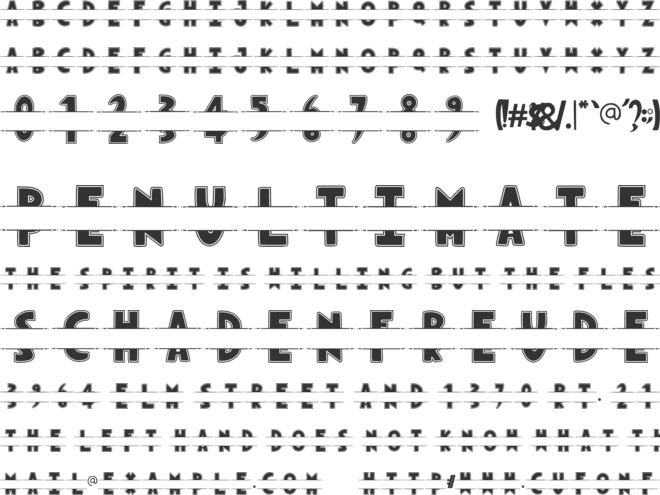 Novox Varsity Monogram font preview