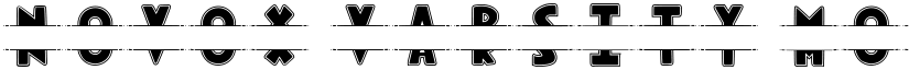 Novox Varsity Monogram font