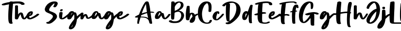 The Signage font