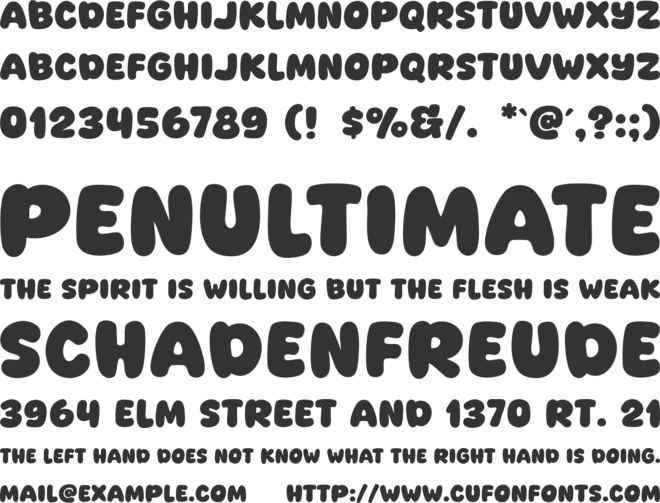 Readson font preview