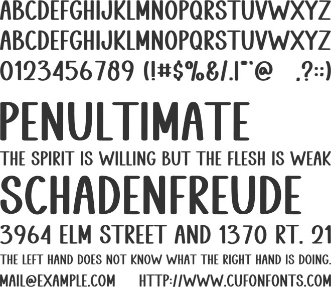 Simple Stacked font preview