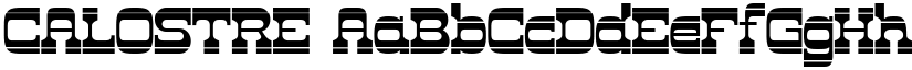 CALOSTRE font