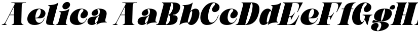 Aelica font