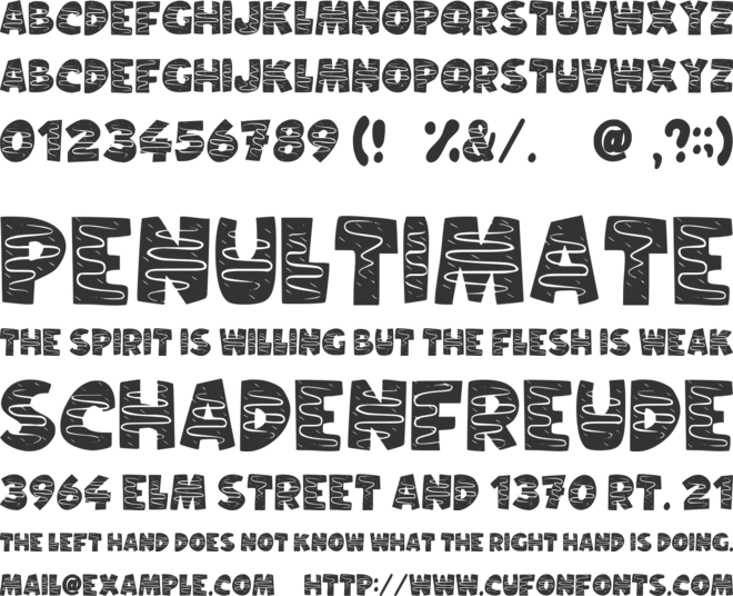 Sweet Donut font preview