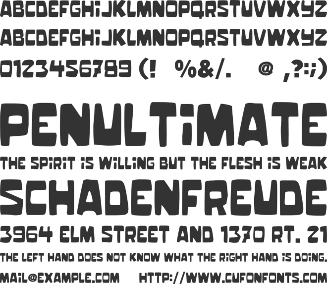 Sweetbaby font preview