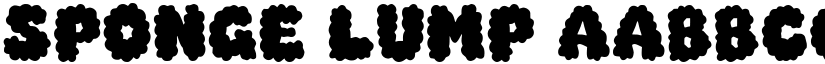 Sponge Lump font
