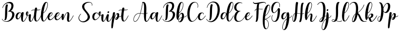 Bartleen Script font
