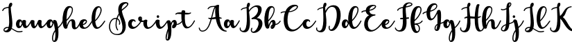 Laughel Script font