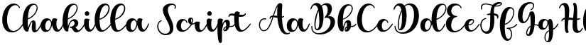 Chakilla Script font