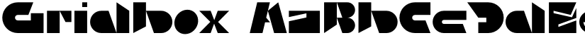 Gridbox font