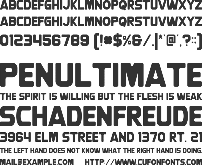 Vintage Corner font preview