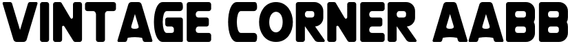 Vintage Corner font