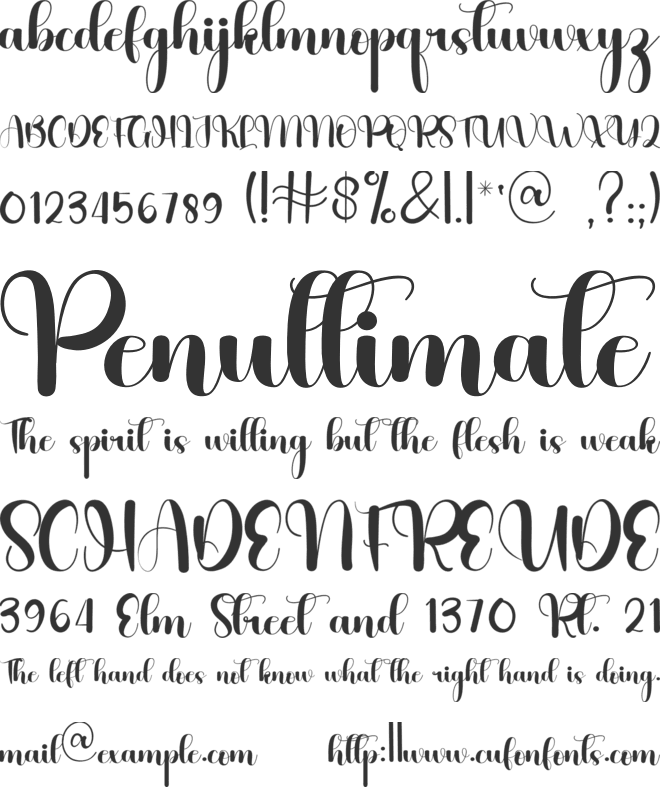 Vintage  Label font preview