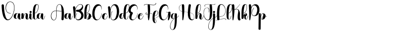 Vanila font