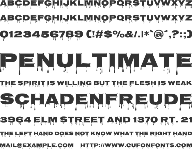 Nosifer Caps font preview