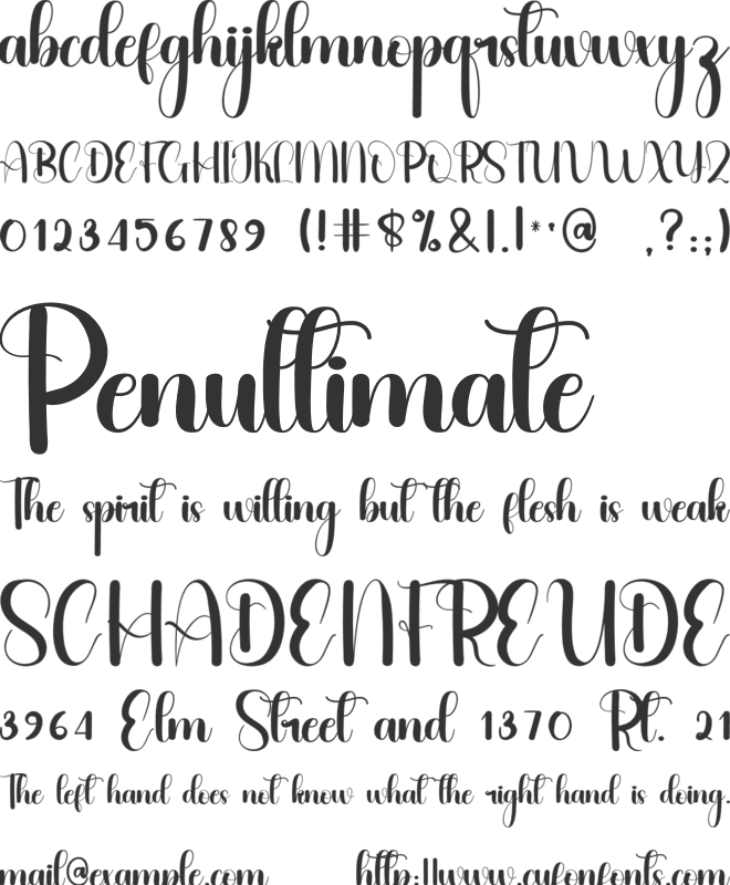 Carnival font preview