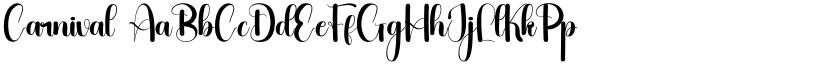 Carnival font