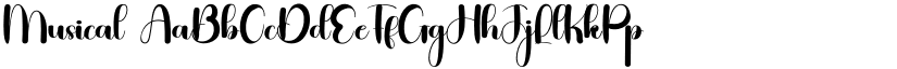 Musical font