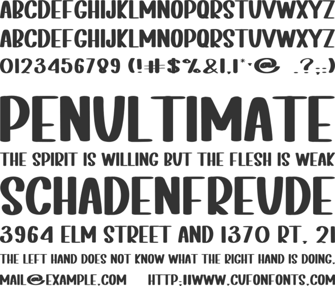 Soft Green font preview