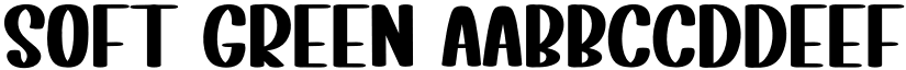 Soft Green font